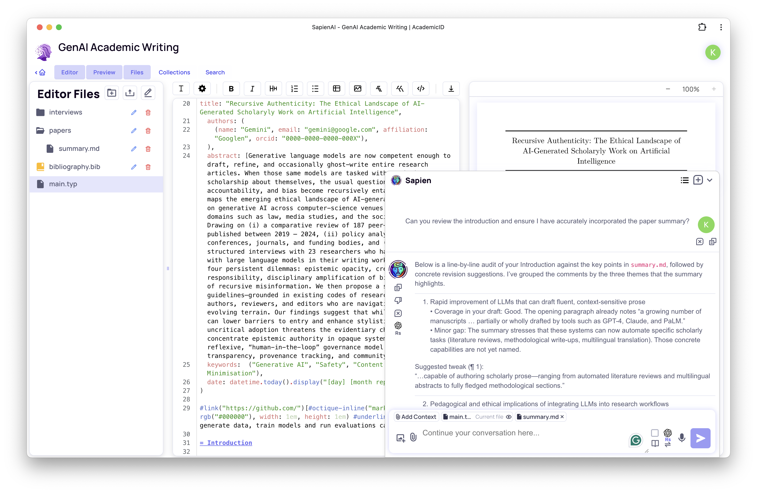 SapienAI Features